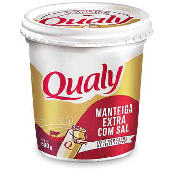 Pote grande de manteiga extra com sal