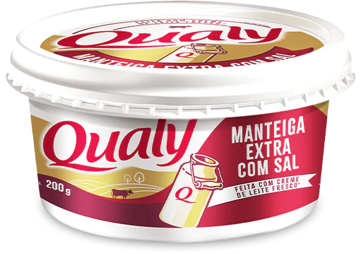 Embalagem da manteiga Qualy