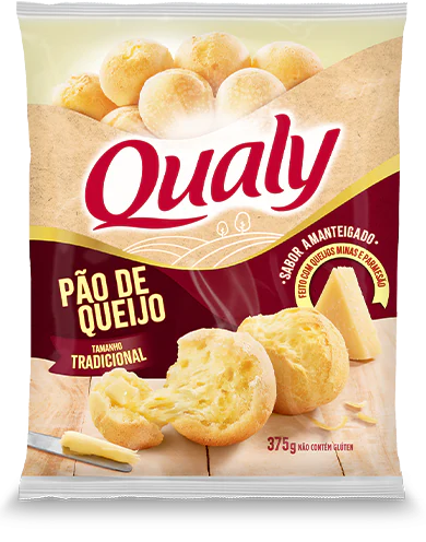 Embalagem do pão de queijo Qualy
