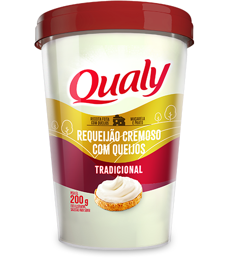Embalagem do requeijão qualy