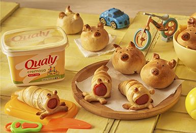 Pãezinhos Divertidos Recheados (Requeijão/Salsicha)