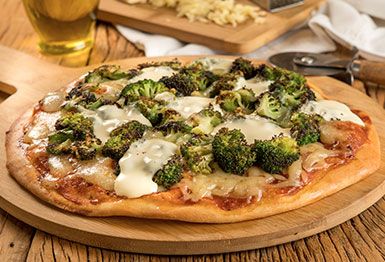 Pizza Caseira de Brócolis