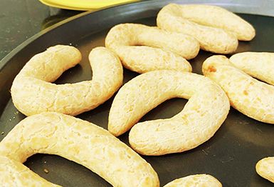 Chipas de queijo da Priscila Lisboa