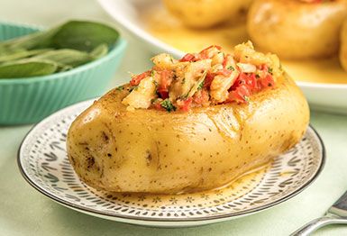 Barcas de Batata com Bacalhau Qualy